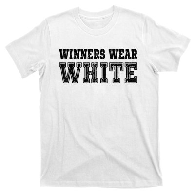 Winners Wear White Color Team Spirit Game War Camp Parent T-Shirt