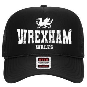 W.R.E.X.H.A.M. Wales Welsh Dragon Flag Cymru High Crown Mesh Back Trucker Hat