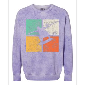 Wakeboarding Wakeboard Wakeboarder Gift Colorblast Crewneck Sweatshirt