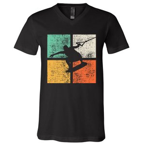 Wakeboarding Wakeboard Wakeboarder Gift V-Neck T-Shirt