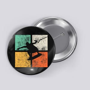 Wakeboarding Wakeboard Wakeboarder Gift Button