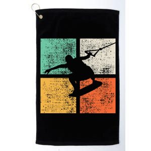 Wakeboarding Wakeboard Wakeboarder Gift Platinum Collection Golf Towel