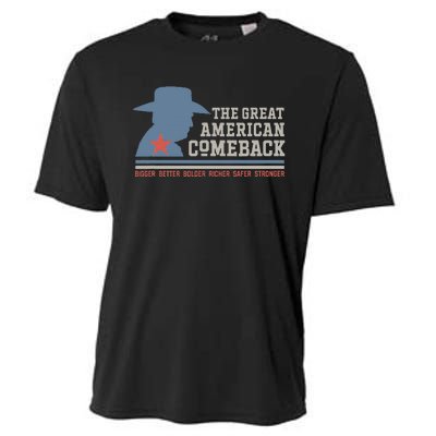 Winning Won Win Patriotic Cowboy Great American Comeback Cooling Performance Crew T-Shirt