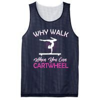 Why Walk When You Can Cartwheel Gymnastics Gymnast Mesh Reversible Basketball Jersey Tank