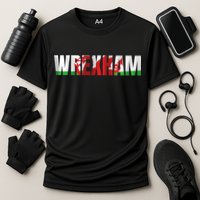 Wrexham Wales Welsh Dragon Flag Cooling Performance Crew T-Shirt