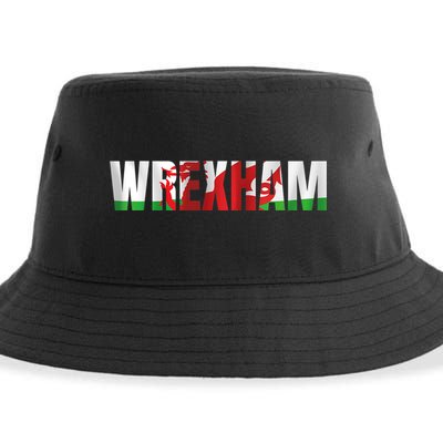Wrexham Wales Welsh Dragon Flag Sustainable Bucket Hat