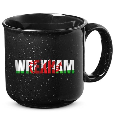 Wrexham Wales Welsh Dragon Flag 15oz Campfire Ceramic Mug