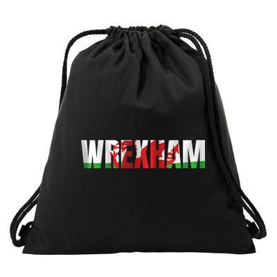 Wrexham Wales Welsh Dragon Flag Drawstring Bag