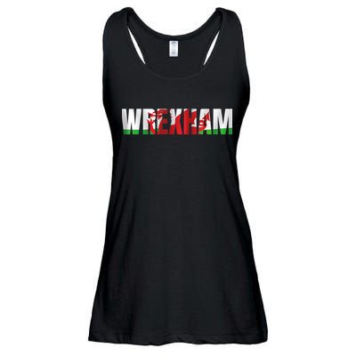 Wrexham Wales Welsh Dragon Flag Ladies Essential Flowy Tank