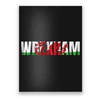 Wrexham Wales Welsh Dragon Flag Poster