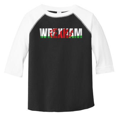 Wrexham Wales Welsh Dragon Flag Toddler Fine Jersey T-Shirt