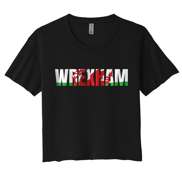 Wrexham Wales Welsh Dragon Flag Crop Top