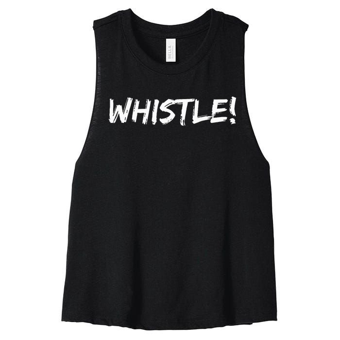 Whistle Whistle! Women's Racerback Cropped Tank