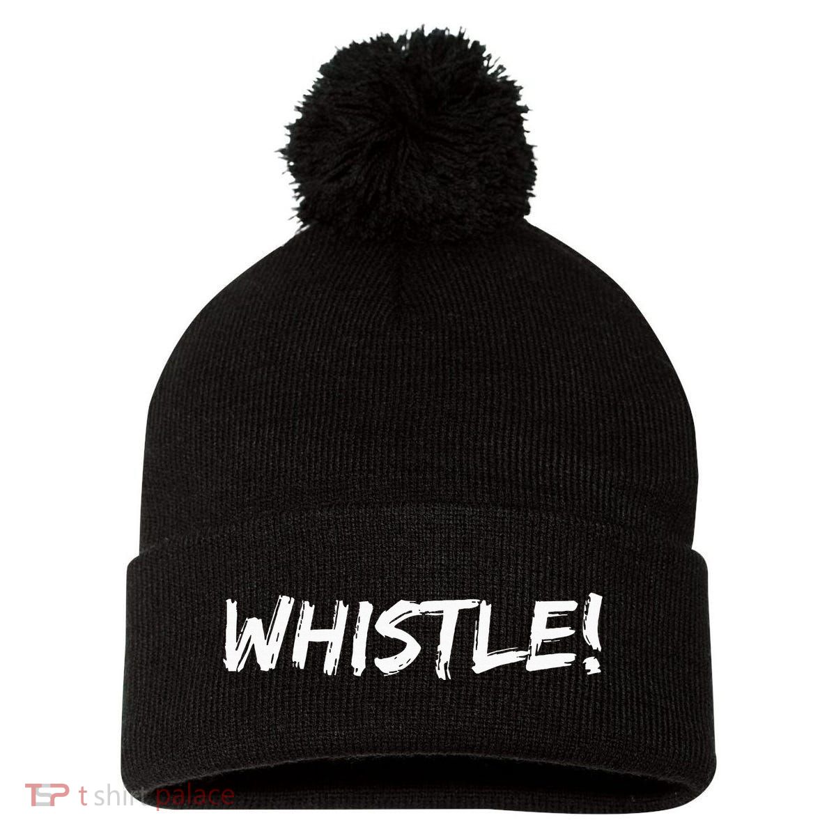 Whistle Whistle! Pom Pom 12in Knit Beanie