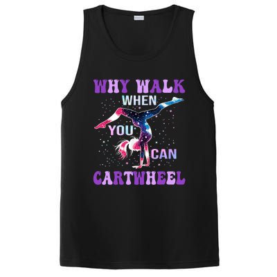 Why Walk When You Can Cartwheel Cute Gymnastics PosiCharge Competitor Tank