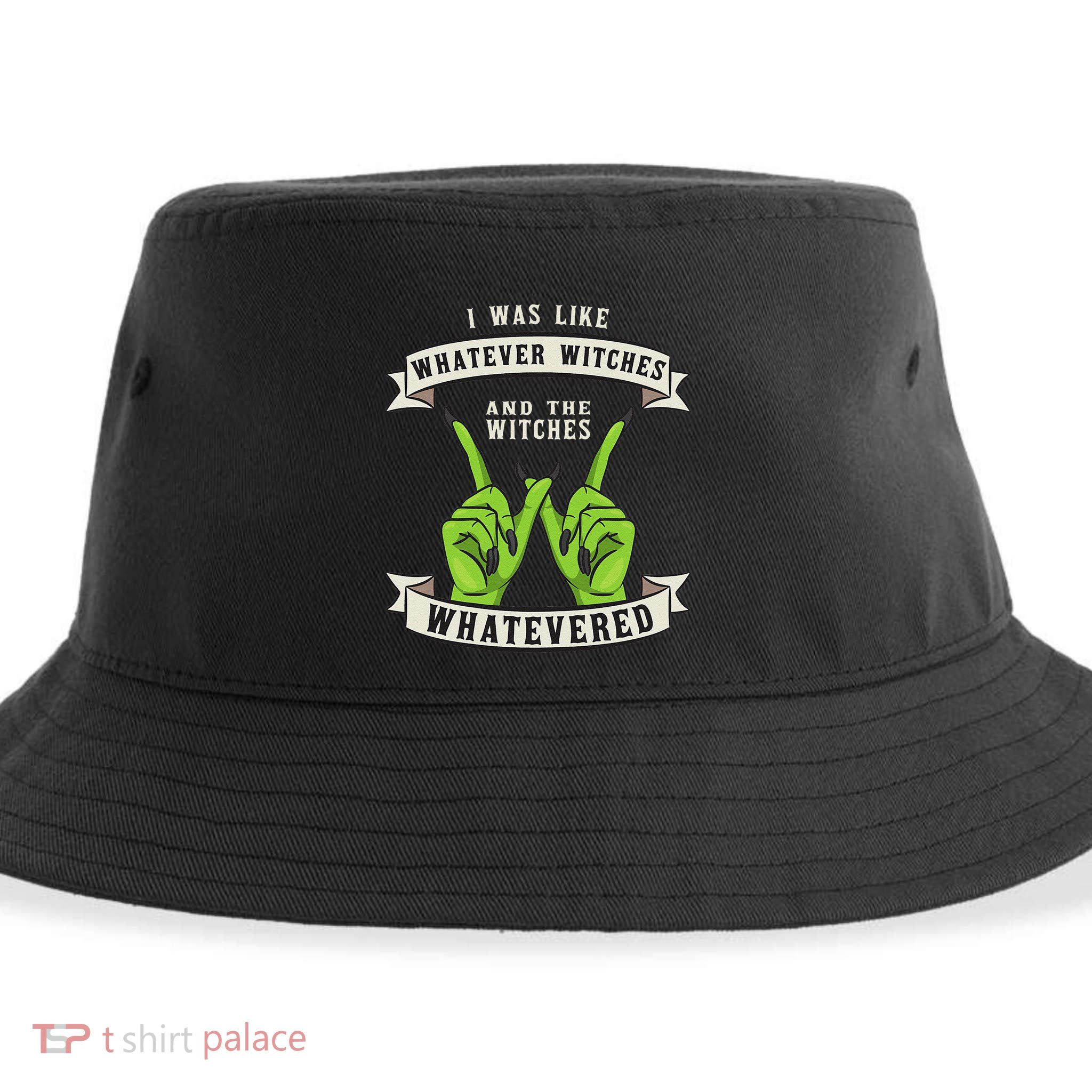Whatever Witches Witch Wiccan Costume Funny Halloween Gifts Sustainable Bucket Hat
