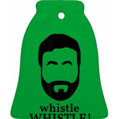 Whistle Whistle Ceramic Bell Ornament