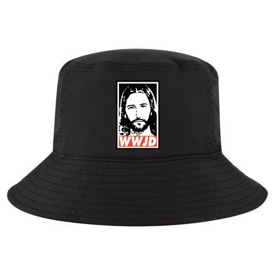 WWJD What Would Jesus Do Poster Design Cool Comfort Performance Bucket Hat
