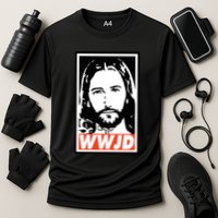 WWJD What Would Jesus Do Poster Design Cooling Performance Crew T-Shirt