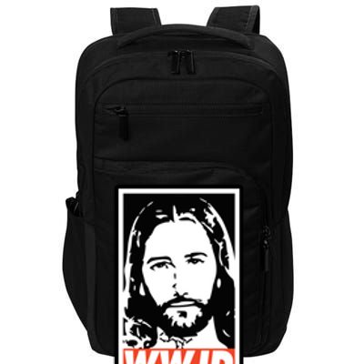 WWJD What Would Jesus Do Poster Design Impact Tech Backpack