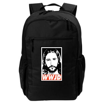 WWJD What Would Jesus Do Poster Design Backpack