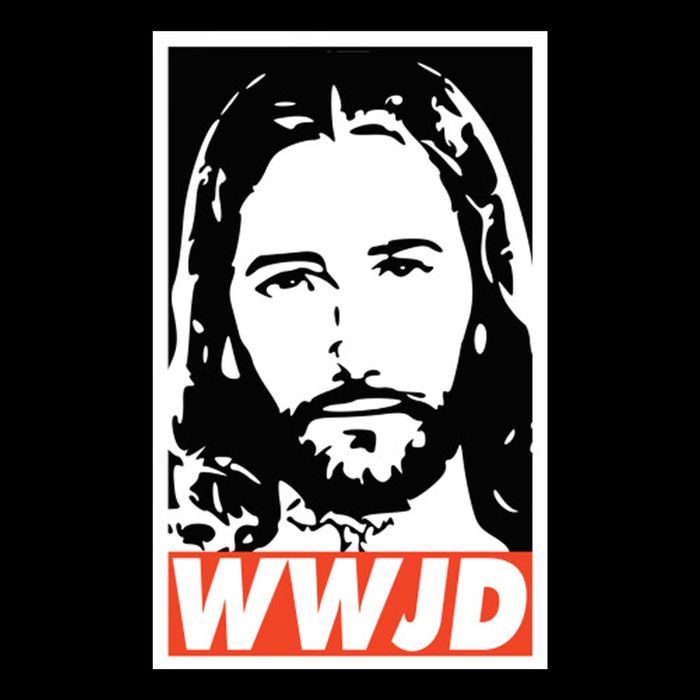WWJD What Would Jesus Do Poster Design Cooling Performance Long Sleeve Crew