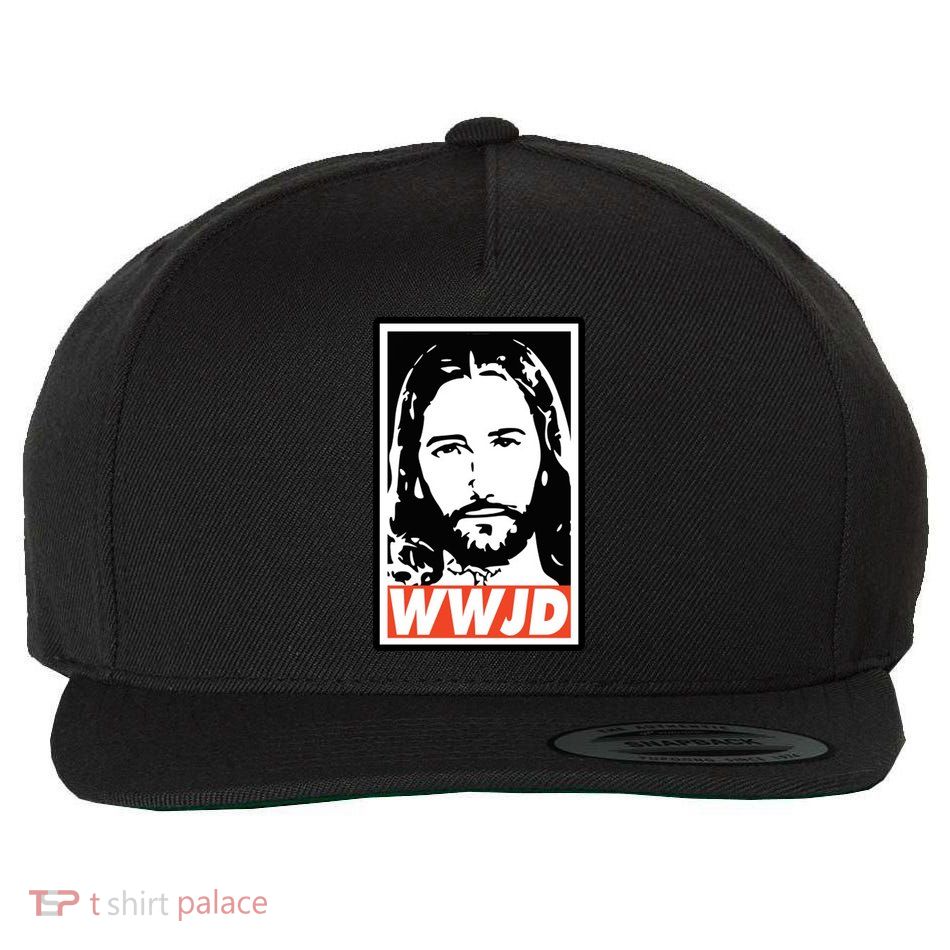 WWJD What Would Jesus Do Poster Design Wool Snapback Cap