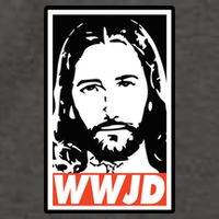 WWJD What Would Jesus Do Poster Design Vector Backpack
