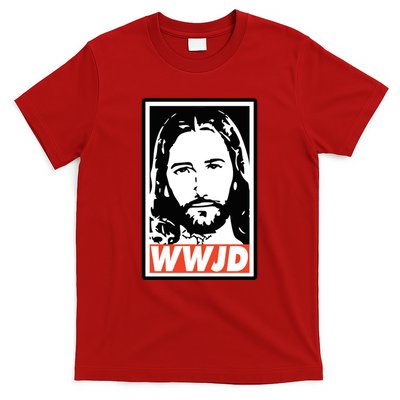 WWJD What Would Jesus Do Poster Design T-Shirt