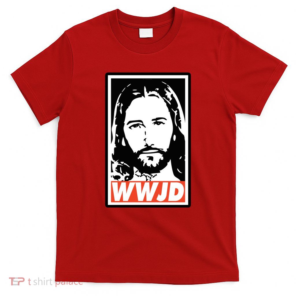 WWJD What Would Jesus Do Poster Design T-Shirt