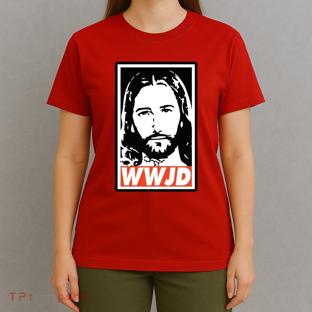 WWJD What Would Jesus Do Poster Design T-Shirt