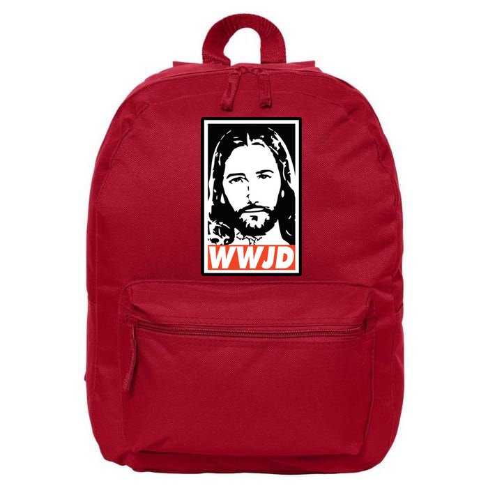 WWJD What Would Jesus Do Poster Design 16 in Basic Backpack