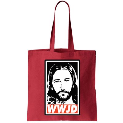 WWJD What Would Jesus Do Poster Design Bag