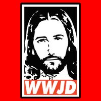 WWJD What Would Jesus Do Poster Design Mesh Reversible Basketball Jersey Tank