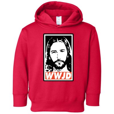 WWJD What Would Jesus Do Poster Design Toddler Hoodie