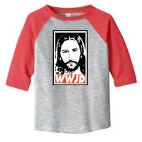 WWJD What Would Jesus Do Poster Design Toddler Fine Jersey T-Shirt