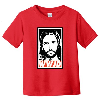 WWJD What Would Jesus Do Poster Design Toddler T-Shirt