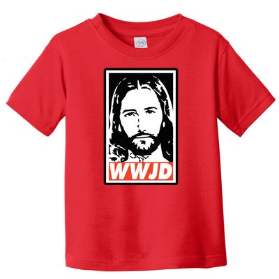 WWJD What Would Jesus Do Poster Design Toddler T-Shirt