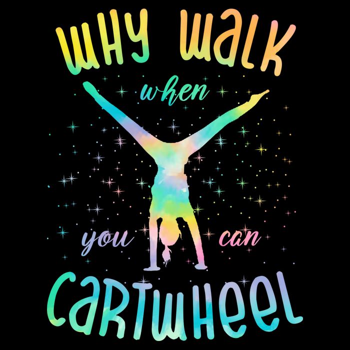 Why Walk When You Can Cartwheel Gymnastic Colorful Mug