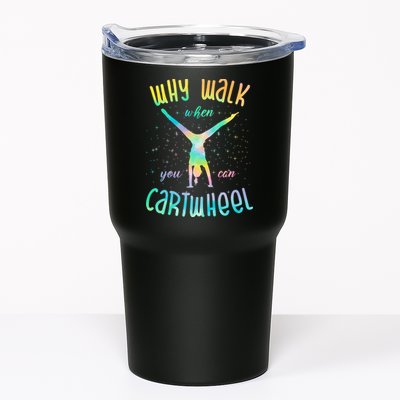 Why Walk When You Can Cartwheel Gymnastic Colorful Tumbler