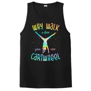 Why Walk When You Can Cartwheel Gymnastic Colorful PosiCharge Competitor Tank