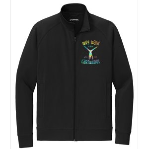 Why Walk When You Can Cartwheel Gymnastic Colorful Stretch Full-Zip Cadet Jacket