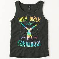 Why Walk When You Can Cartwheel Gymnastic Colorful Tank Top