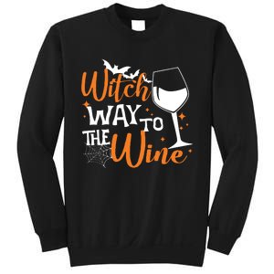 Women Witch Way To The Wine Halloween Funny Drinking Tank Top Sweatshirt