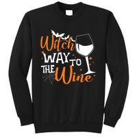 Women Witch Way To The Wine Halloween Funny Drinking Tank Top Sweatshirt