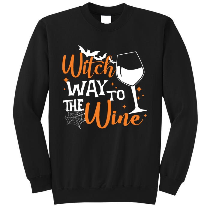 Women Witch Way To The Wine Halloween Funny Drinking Tank Top Sweatshirt