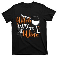 Women Witch Way To The Wine Halloween Funny Drinking Tank Top T-Shirt