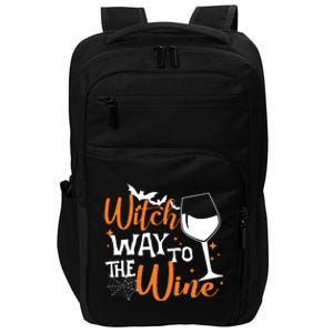 Women Witch Way To The Wine Halloween Funny Drinking Tank Top Impact Tech Backpack