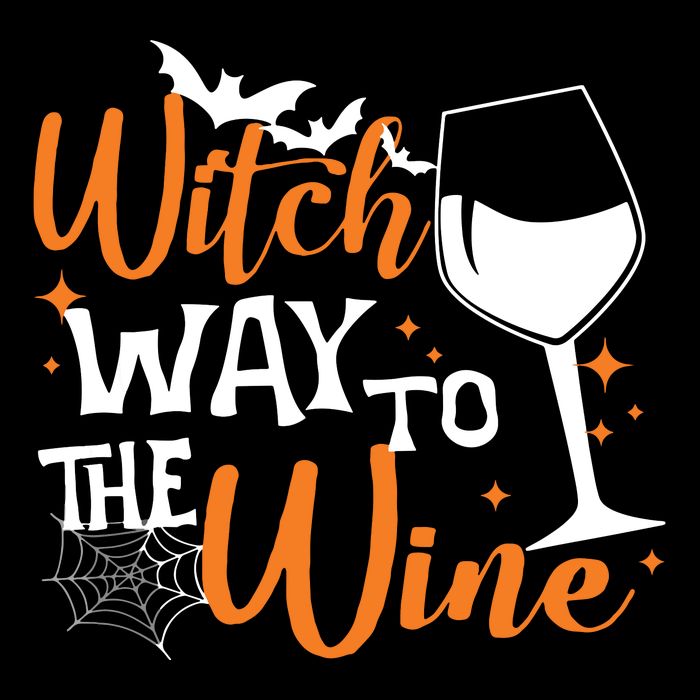 Women Witch Way To The Wine Halloween Funny Drinking Tank Top Cooling Performance Long Sleeve Crew