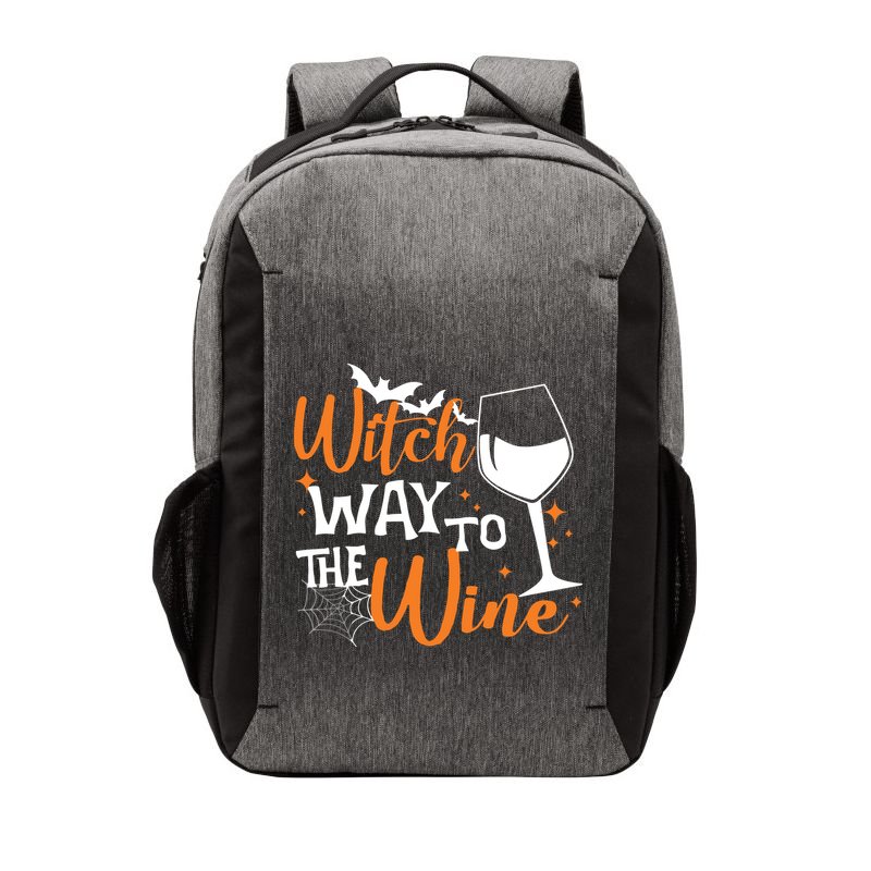 Women Witch Way To The Wine Halloween Funny Drinking Tank Top Vector Backpack